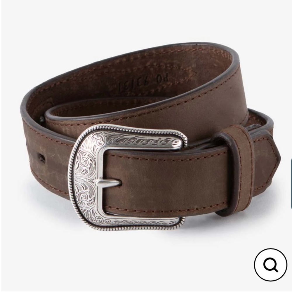 Kids Brown Belt with Intricate Silver Buckle